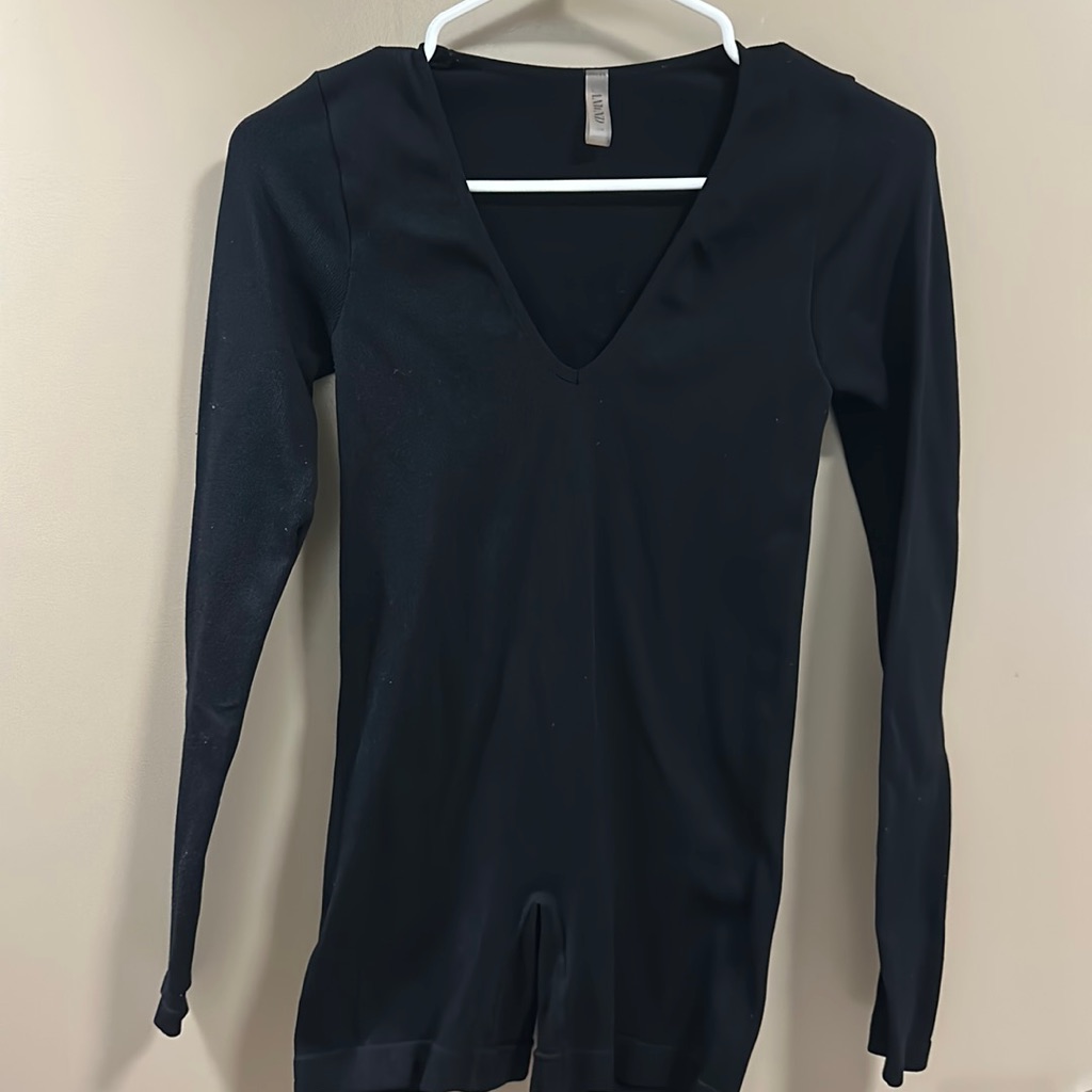 Jeans Warehouse, Size: Small, Long Sleeve, Bodycon Jumpsuit, V Neck